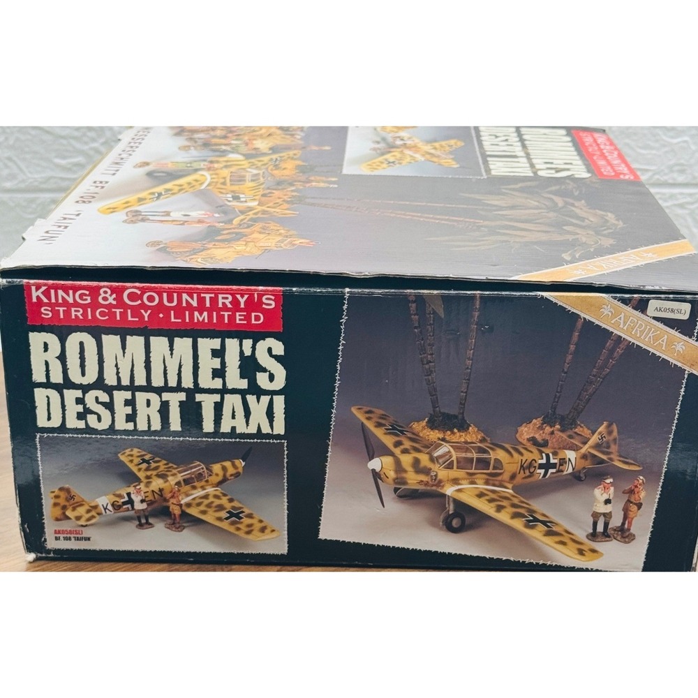 King & Country "Rommel's Desert Taxi" Messerschmitt Taifun Rare Collector's Gem